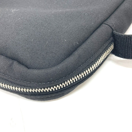 SAINT LAURENT PARIS Shoulder Bag Canvas / leather black logo plate Women Used Authentic