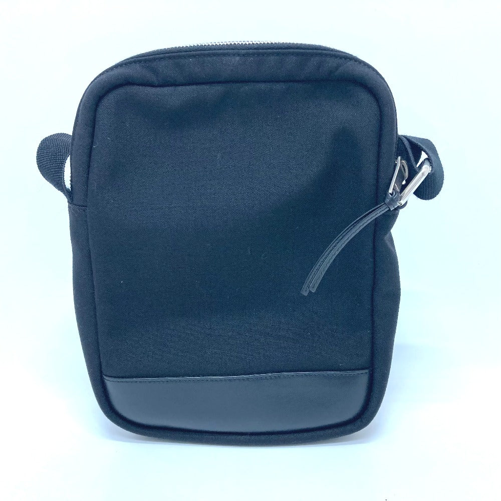 SAINT LAURENT PARIS Shoulder Bag Canvas / leather black logo plate Women Used Authentic