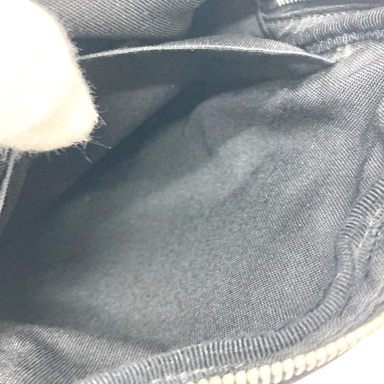 SAINT LAURENT PARIS Shoulder Bag Canvas / leather black logo plate Women Used Authentic