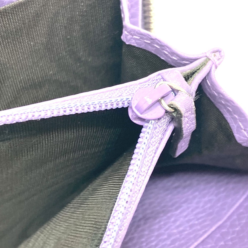 GUCCI Long Wallet Purse 307984 leather purple Bamboo tassel Women Used Authentic