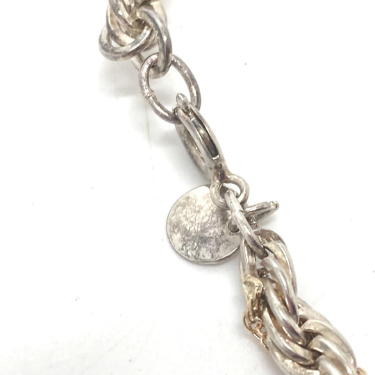 TIFFANY&Co. Necklace K18YG/SV925 Silverx Gold Combi Twist Chain Women Used Authentic