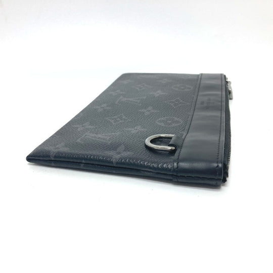 LOUIS VUITTON Pouch M44323 Monogram Eclipse Canvas black Pochette Discovery PM mens Used Authentic