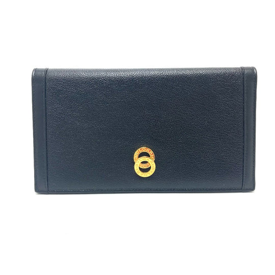 BVLGARI Notebook cover 25375 leather black Doppioto Women Used Authentic