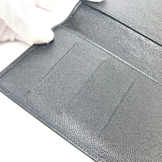 BVLGARI Notebook cover 25375 leather black Doppioto Women Used Authentic