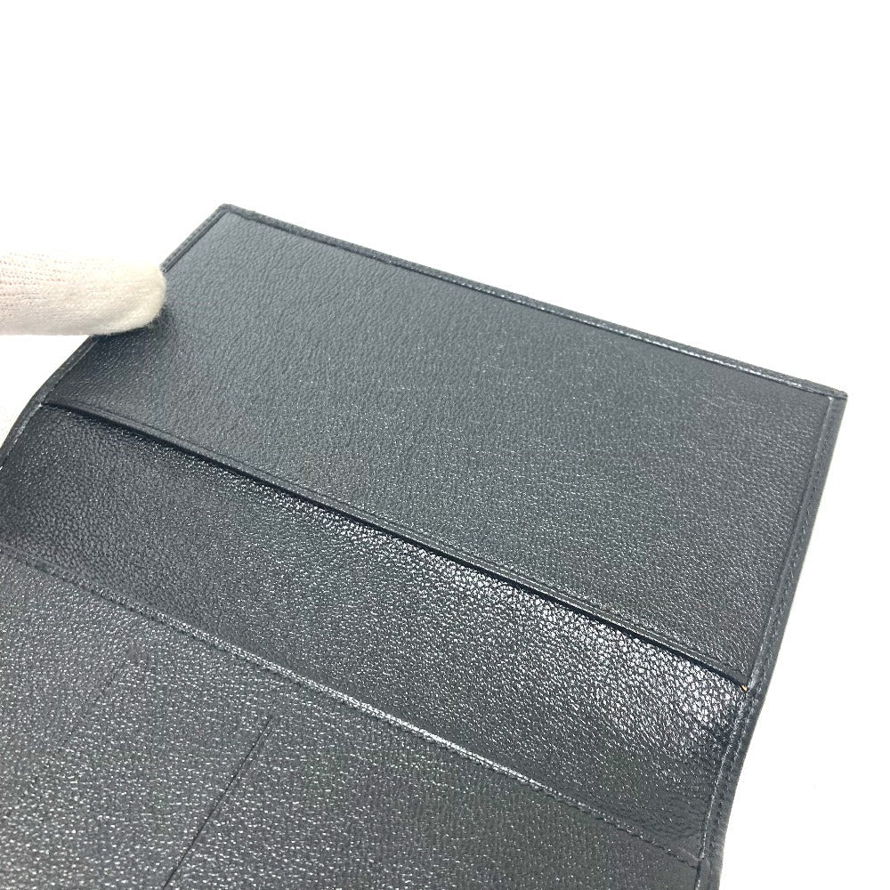 BVLGARI Notebook cover 25375 leather black Doppioto Women Used Authentic