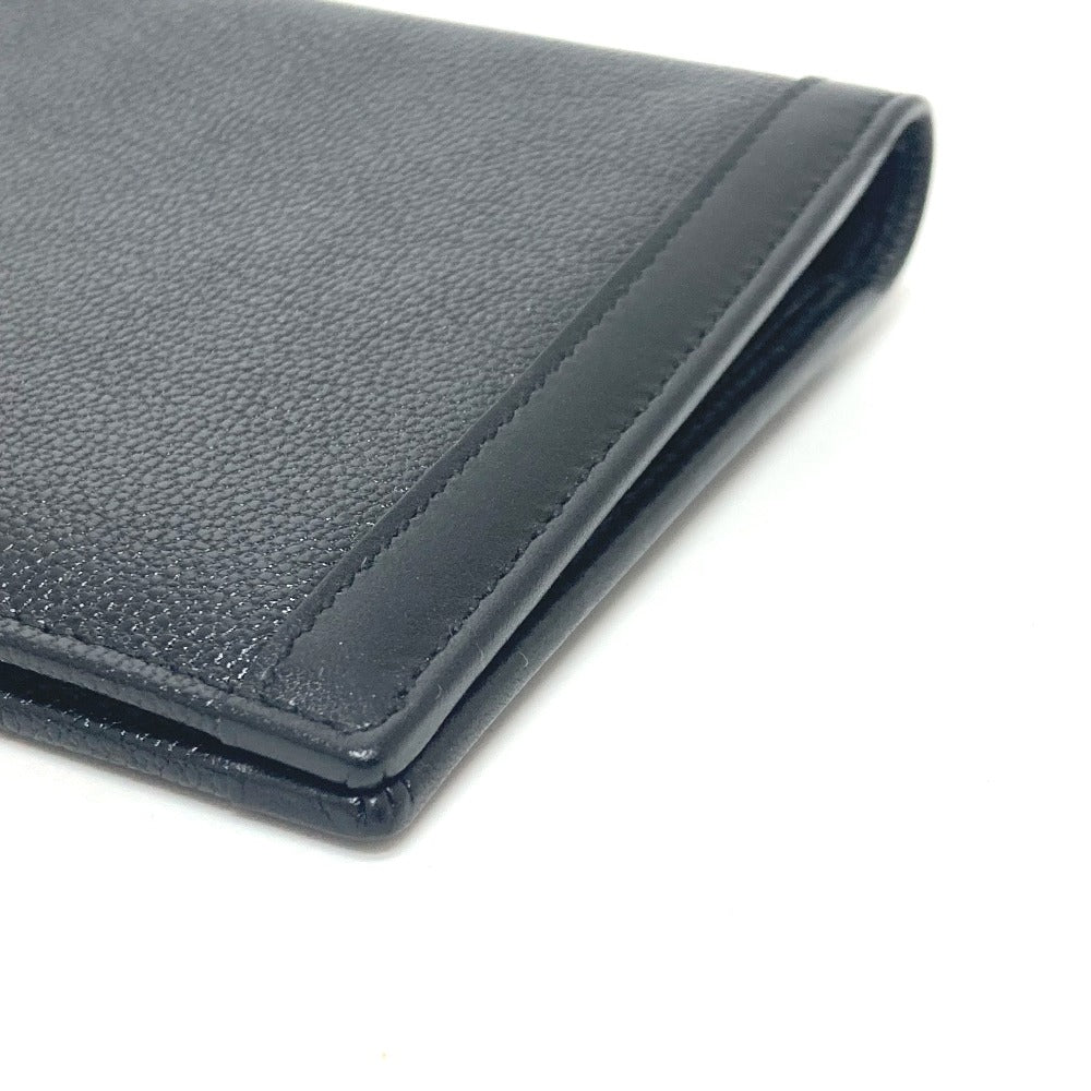 BVLGARI Notebook cover 25375 leather black Doppioto Women Used Authentic