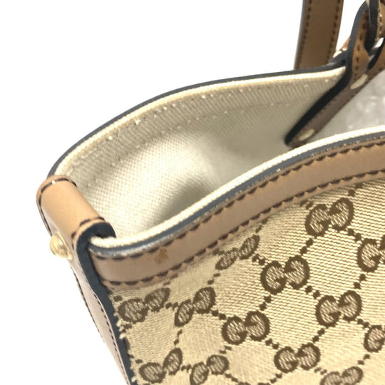 GUCCI Tote Bag 247209 GG canvas Beige x Brand GG canvas Women Used Authentic