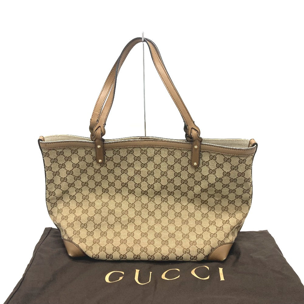 GUCCI Tote Bag 247209 GG canvas Beige x Brand GG canvas Women Used Authentic