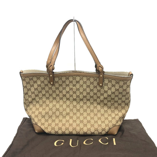 GUCCI Tote Bag 247209 GG canvas Beige x Brand GG canvas Women Used Authentic