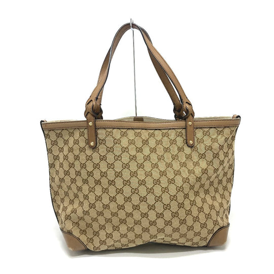 GUCCI Tote Bag 247209 GG canvas Beige x Brand GG canvas Women Used Authentic
