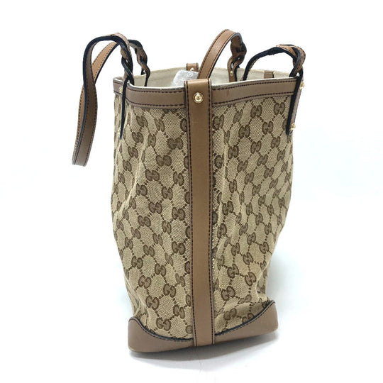 GUCCI Tote Bag 247209 GG canvas Beige x Brand GG canvas Women Used Authentic