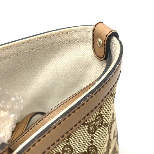 GUCCI Tote Bag 247209 GG canvas Beige x Brand GG canvas Women Used Authentic