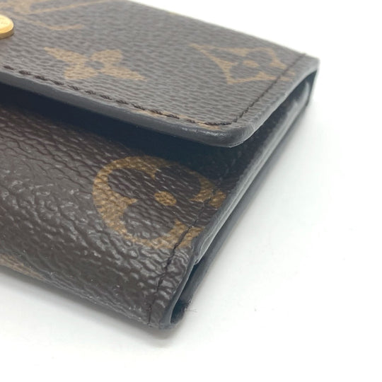 LOUIS VUITTON Trifold wallet ‚l68704 Monogram canvas Brown Portefeuille Micro Women Used Authentic
