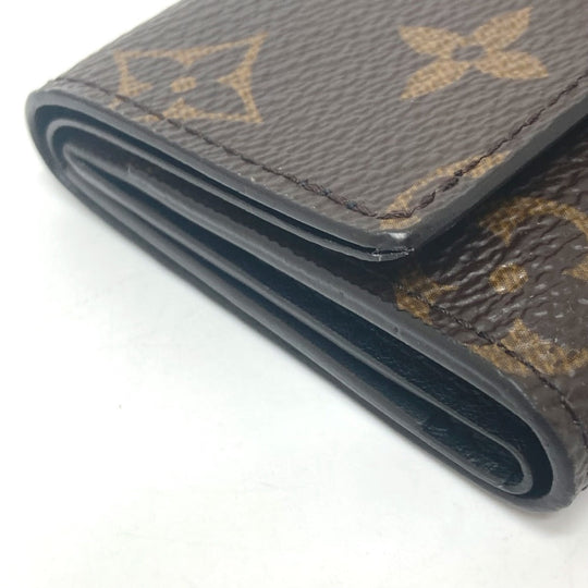 LOUIS VUITTON Trifold wallet ‚l68704 Monogram canvas Brown Portefeuille Micro Women Used Authentic