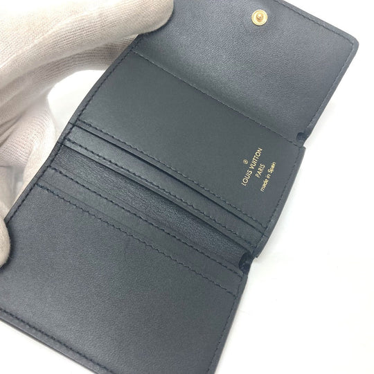 LOUIS VUITTON Trifold wallet ‚l68704 Monogram canvas Brown Portefeuille Micro Women Used Authentic