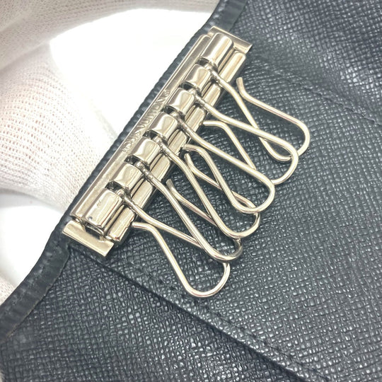 LOUIS VUITTON Key case Key holder  M63812 Epi Leather black 6-key case Key holder Multicles6 Women Used Authentic