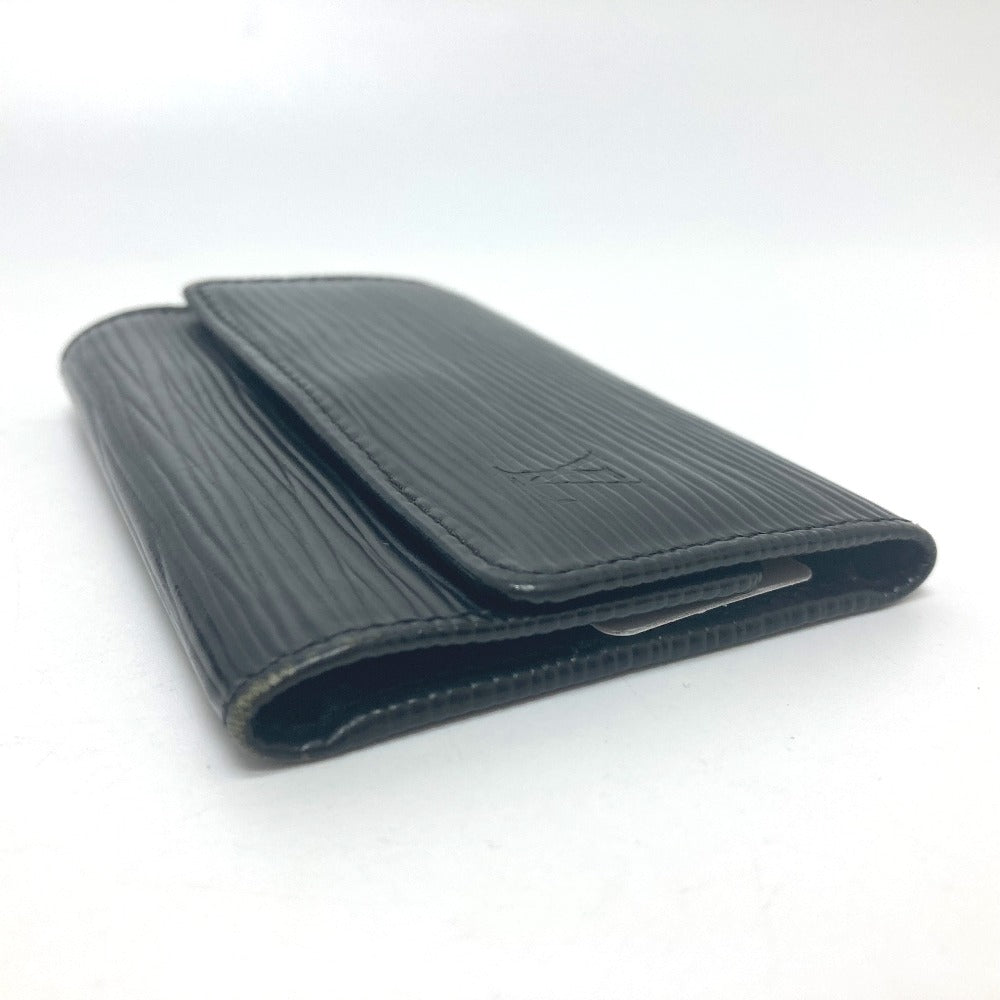 LOUIS VUITTON Key case Key holder  M63812 Epi Leather black 6-key case Key holder Multicles6 Women Used Authentic