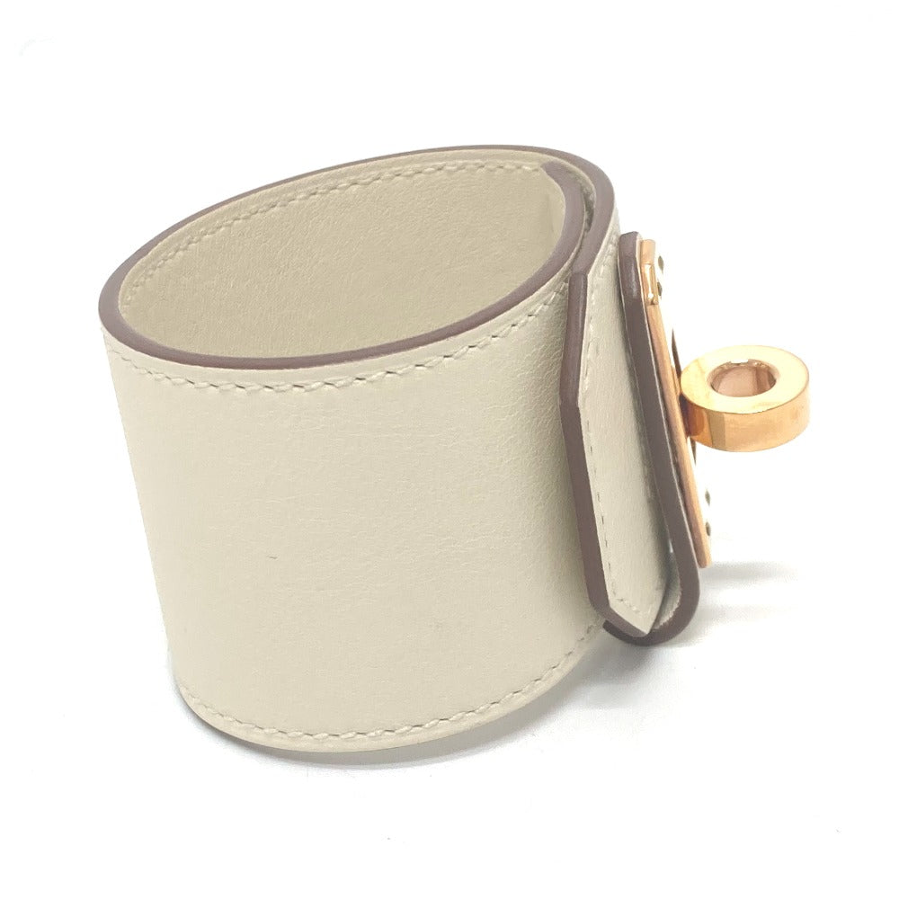 HERMES Bangle Swift White Rose Gold kelly twist gm Women Used Authentic