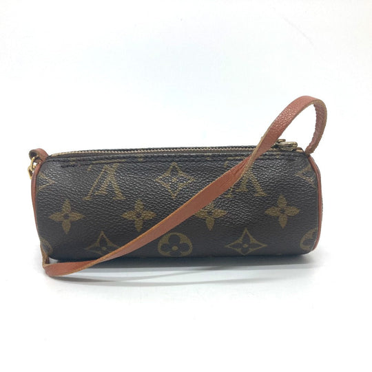 LOUIS VUITTON Pouch M51380 Monogram canvas Brown Pouch attached to papillon Women Used Authentic