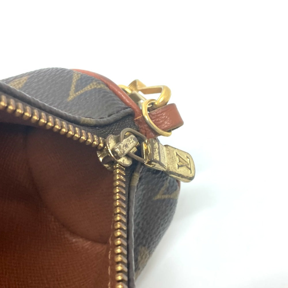 LOUIS VUITTON Pouch M51380 Monogram canvas Brown Pouch attached to papillon Women Used Authentic