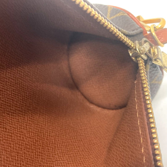 LOUIS VUITTON Pouch M51380 Monogram canvas Brown Pouch attached to papillon Women Used Authentic