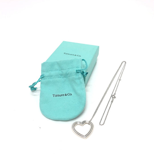 TIFFANY&Co. Necklace SV925 Silver Menard collaboration heart Women Used Authentic