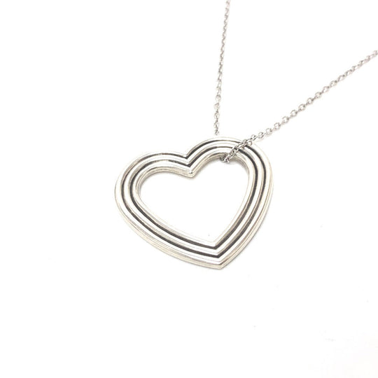 TIFFANY&Co. Necklace SV925 Silver Menard collaboration heart Women Used Authentic