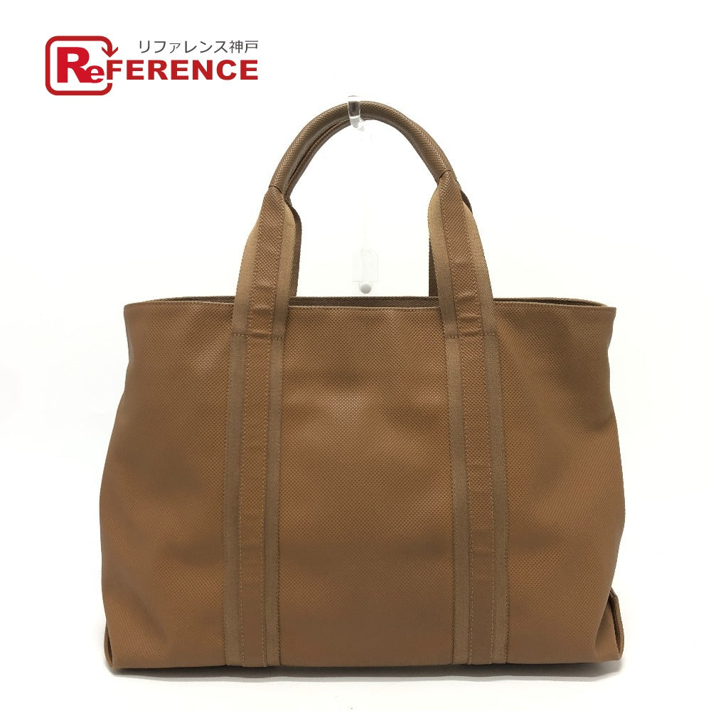 BOTTEGAVENETA Tote Bag PVC Caramel brown Marco Polo Women Used Authentic