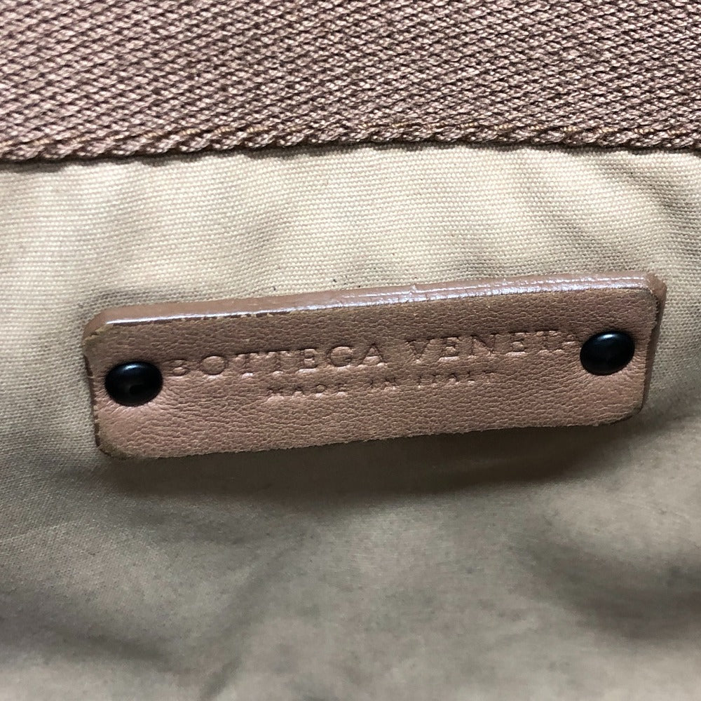 BOTTEGAVENETA Tote Bag PVC Caramel brown Marco Polo Women Used Authentic