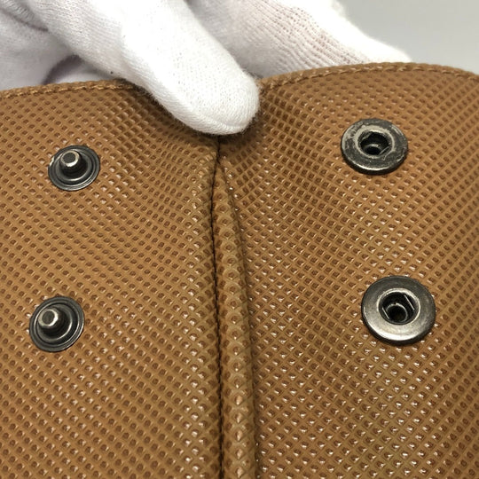 BOTTEGAVENETA Tote Bag PVC Caramel brown Marco Polo Women Used Authentic