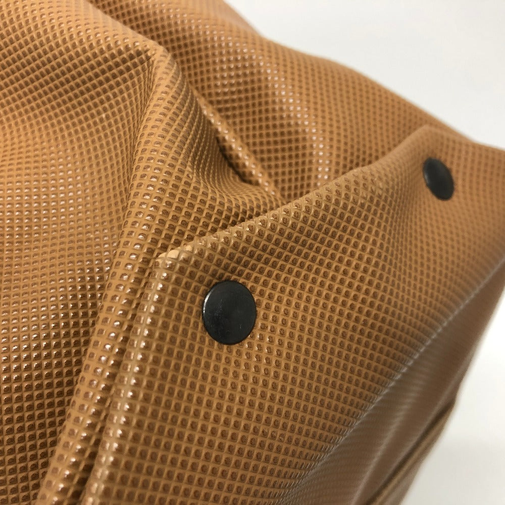 BOTTEGAVENETA Tote Bag PVC Caramel brown Marco Polo Women Used Authentic
