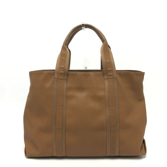 BOTTEGAVENETA Tote Bag PVC Caramel brown Marco Polo Women Used Authentic