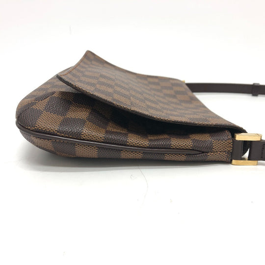LOUIS VUITTON Shoulder Bag N51255 Damier canvas Ebene Musette Tango Women Used Authentic