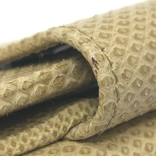 GUCCI Folded wallet leather beige GG Marmont logo Women Used Authentic