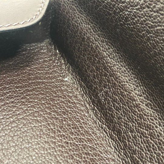 HERMES Pouch Box scarf Brown Dogon Series Box Women Used Authentic