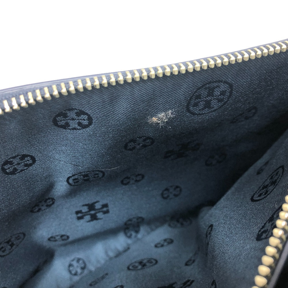 Tory Burch Tote Bag PVC / Leather blue Punching flower Women Used Authentic
