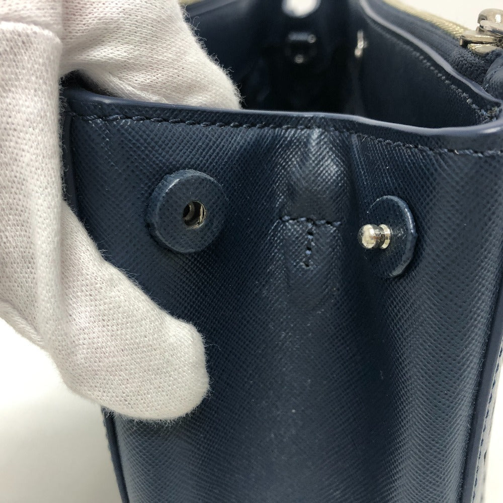 Tory Burch Tote Bag PVC / Leather blue Punching flower Women Used Authentic