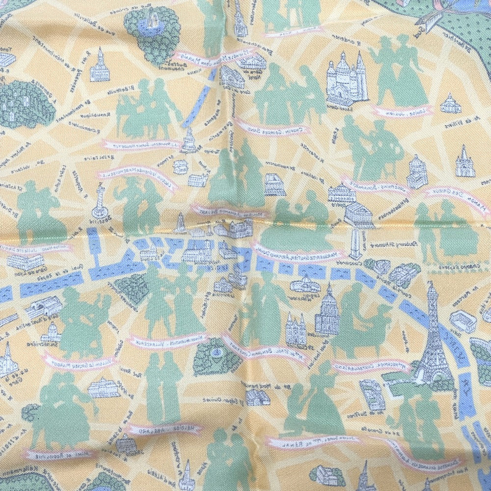 HERMES scarf silk Orange Petit College 40: Lovers in Paris