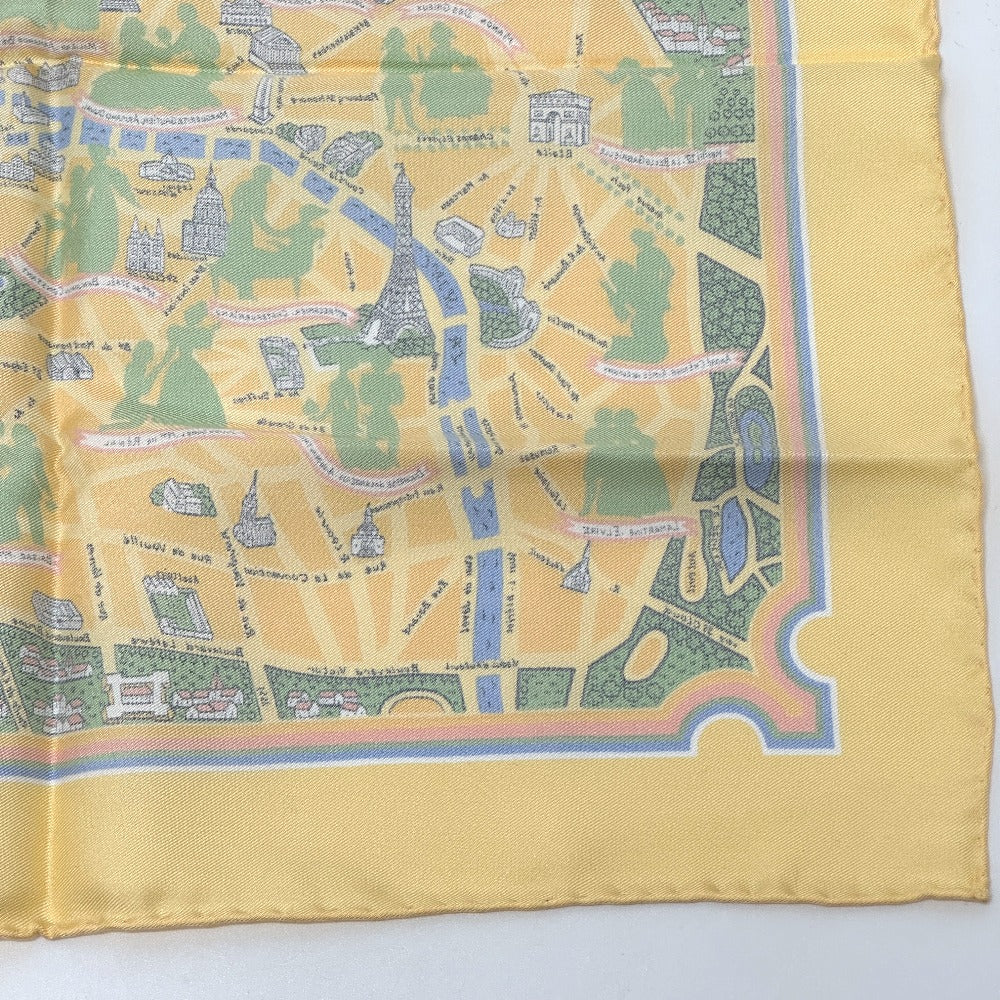 HERMES scarf silk Orange Petit College 40: Lovers in Paris