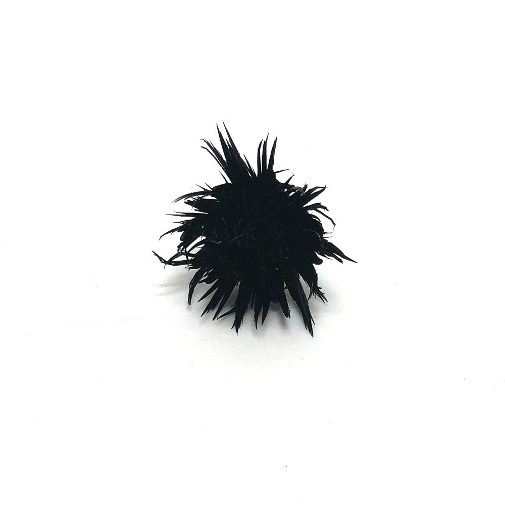Givenchy Pierce metal black Fur motif Women Used Authentic