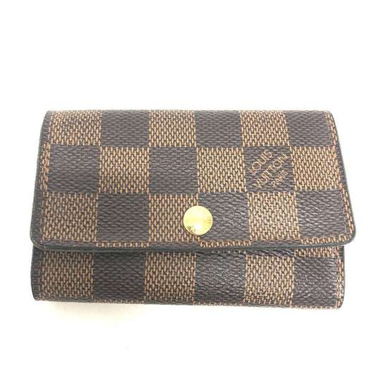 LOUIS VUITTON Key case Key holder  N62630 Damier canvas Brown Multicles6 6-key case Key holder unisex(Unisex) Used Authentic