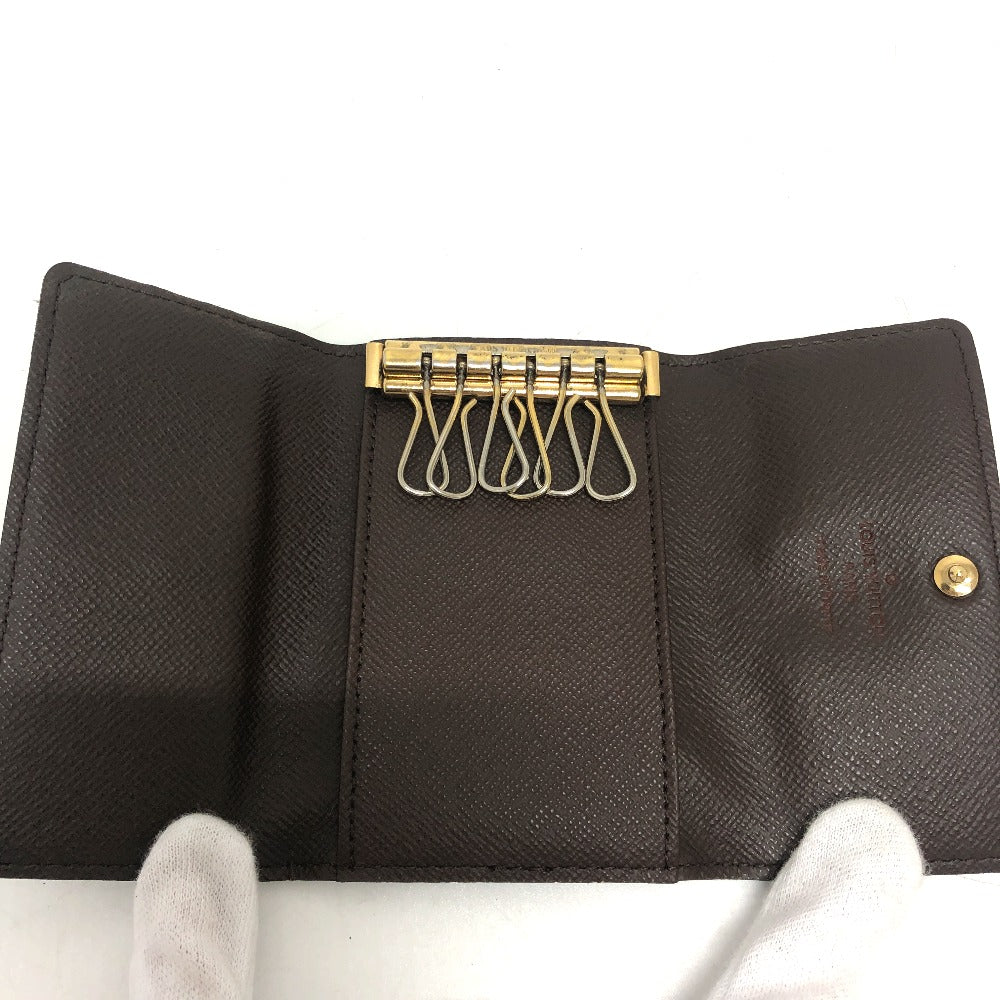 LOUIS VUITTON Key case Key holder  N62630 Damier canvas Brown Multicles6 6-key case Key holder unisex(Unisex) Used Authentic