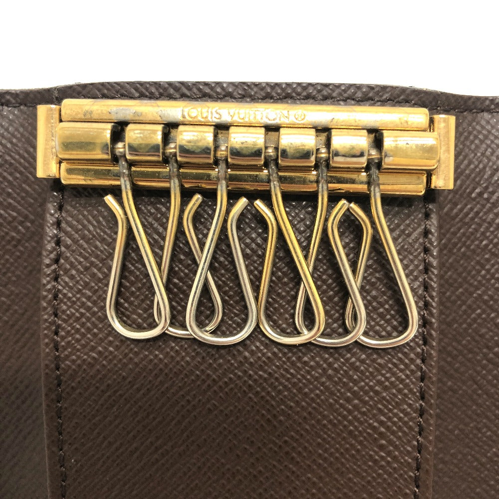 LOUIS VUITTON Key case Key holder  N62630 Damier canvas Brown Multicles6 6-key case Key holder unisex(Unisex) Used Authentic