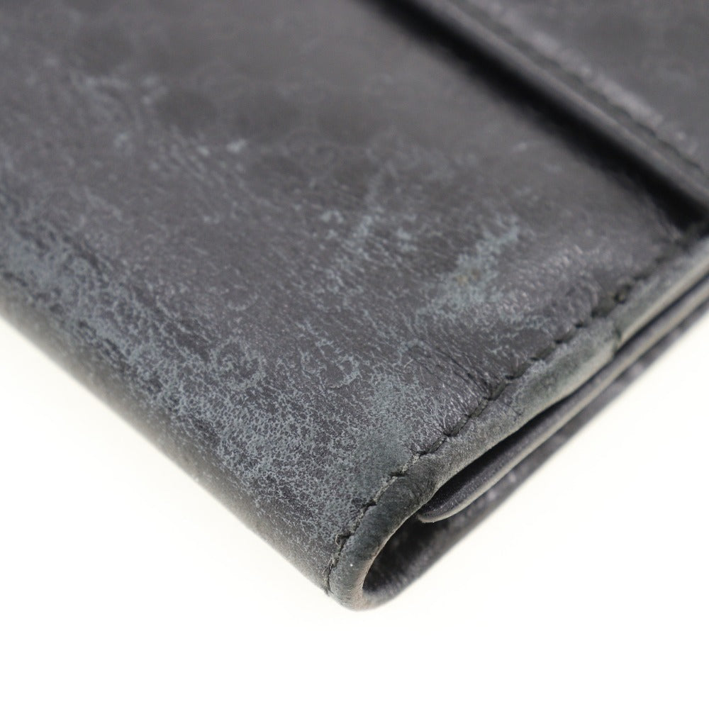 GUCCI Long Wallet Purse 035.2031.2134 leather black unisex(Unisex) Used Authentic