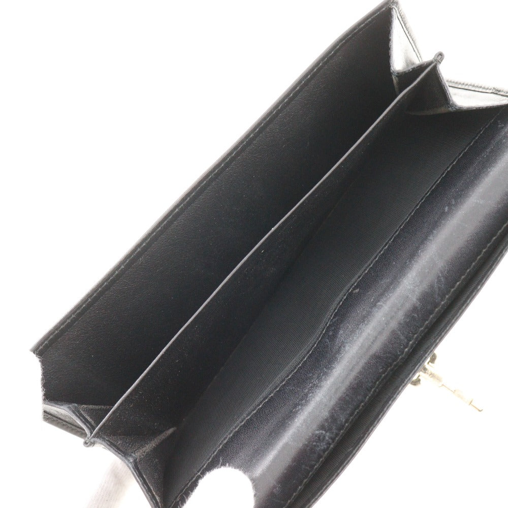 GUCCI Long Wallet Purse 035.2031.2134 leather black unisex(Unisex) Used Authentic