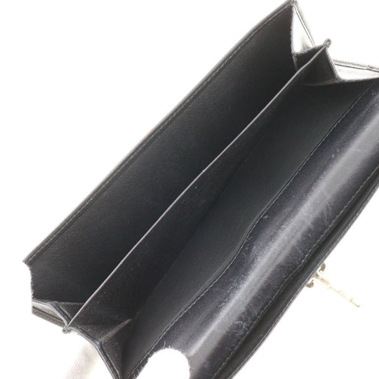 GUCCI Long Wallet Purse 035.2031.2134 leather black unisex(Unisex) Used Authentic