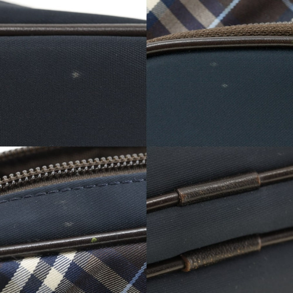 BURBERRY BLACK LABEL Waist bag Nylon Navy mens Used Authentic
