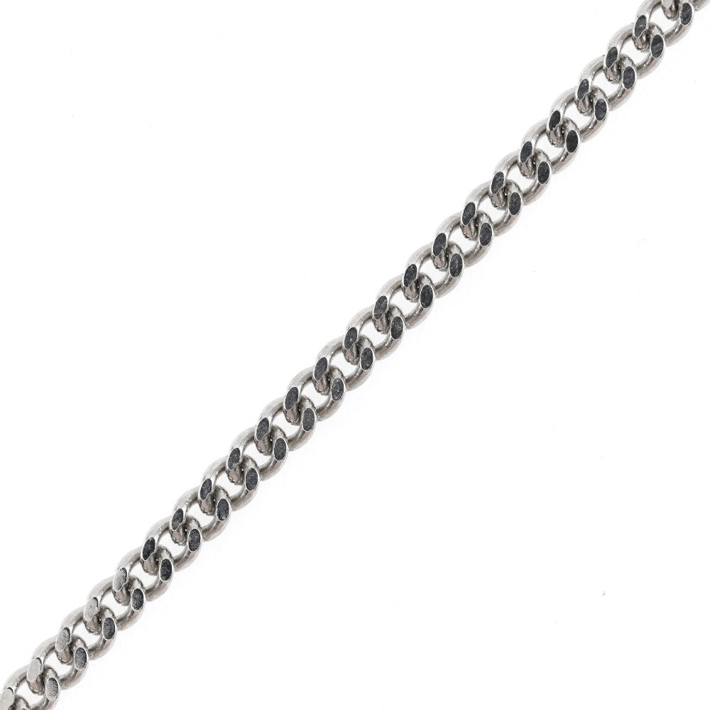 CHANEL Necklace Metal, Plastic Silver COCO Mark Women Used Authentic