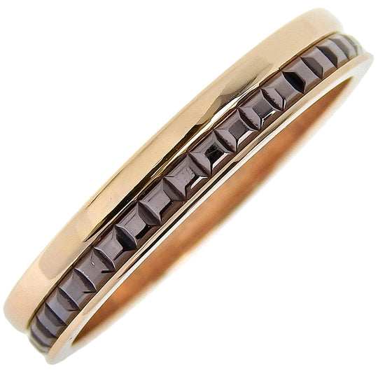 Boucheron Ring K18 Pink Gold gold classic ring Cattle mens T62 Used Authentic