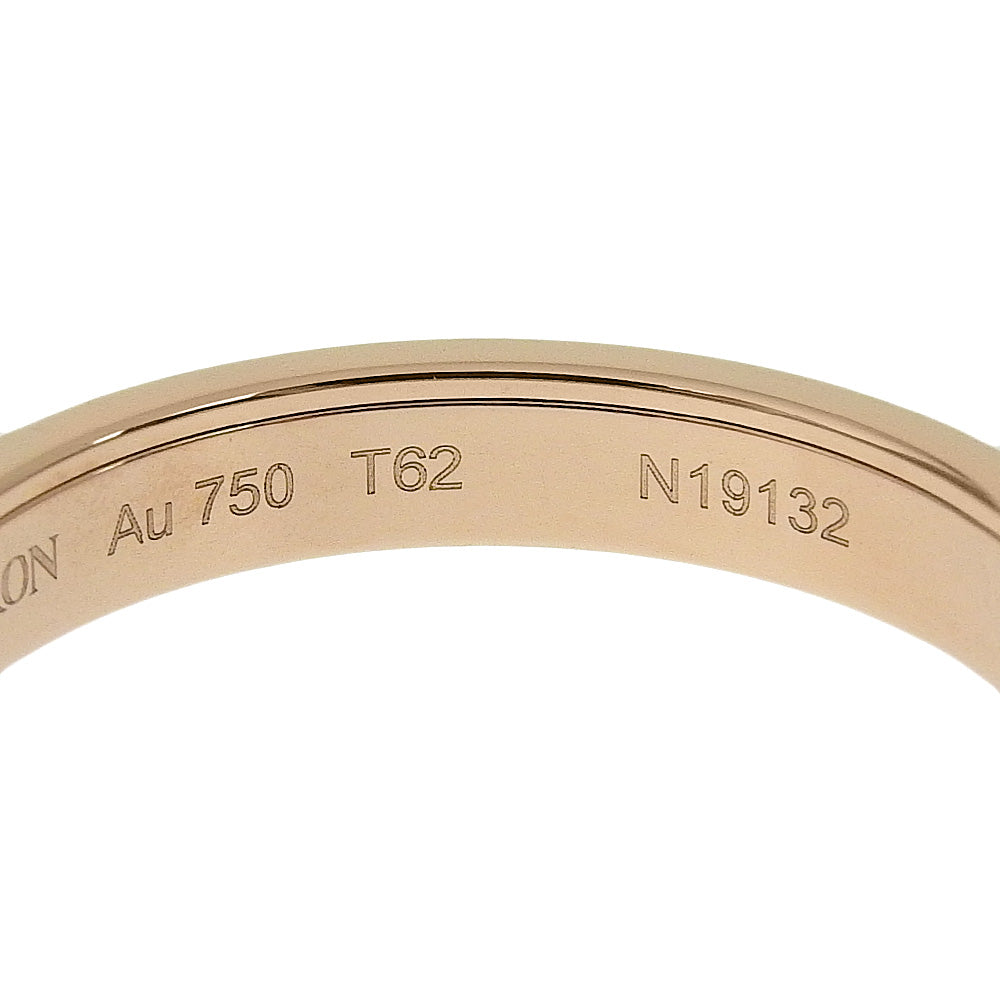 Boucheron Ring K18 Pink Gold gold classic ring Cattle mens T62 Used Authentic